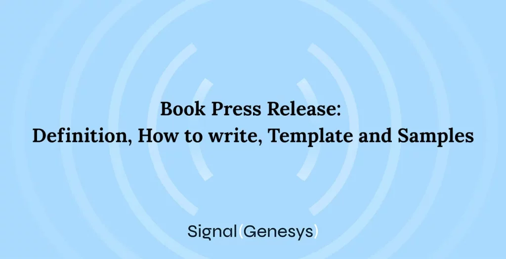Book press release