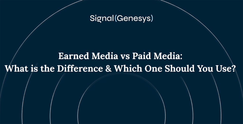 Earned media vs paid media