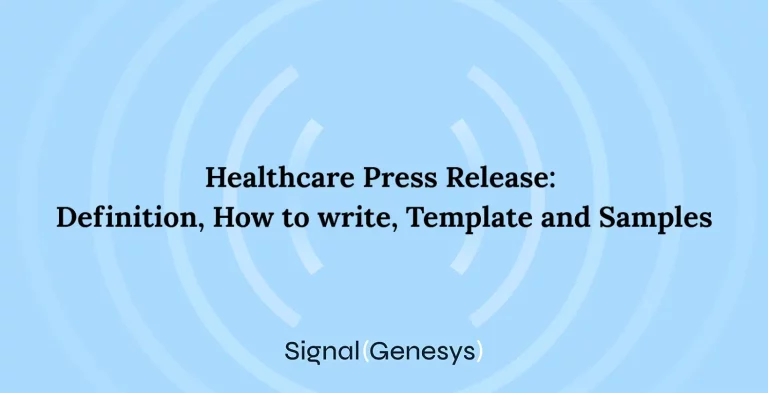 healthcare press release