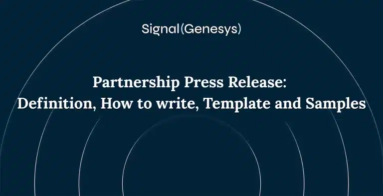 Partnership press release