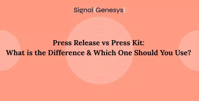 Press release vs press kit