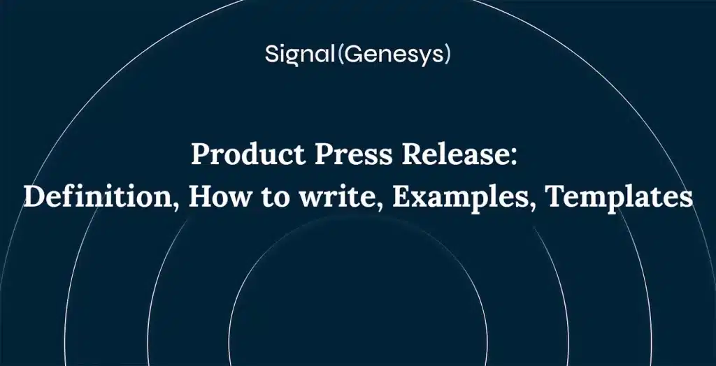 Product press release