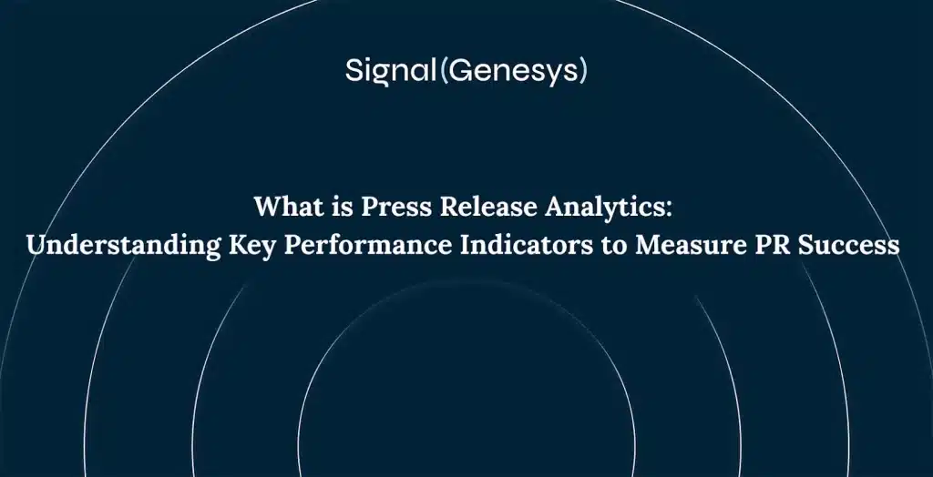 Press release analytics