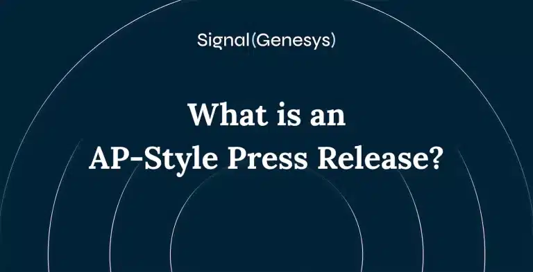 what is ap style press release
